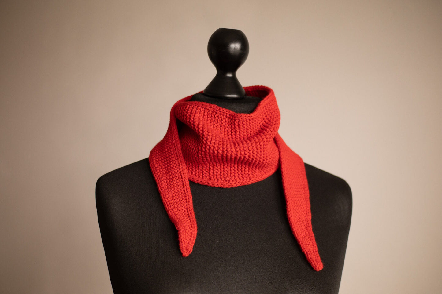 Cashmere/Merino Wool Blend Scarf, Knitted Neck Scarf