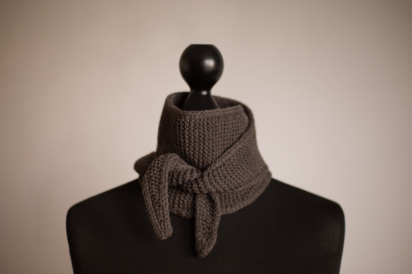 Cashmere/Merino Wool Blend Scarf, Knitted Neck Scarf