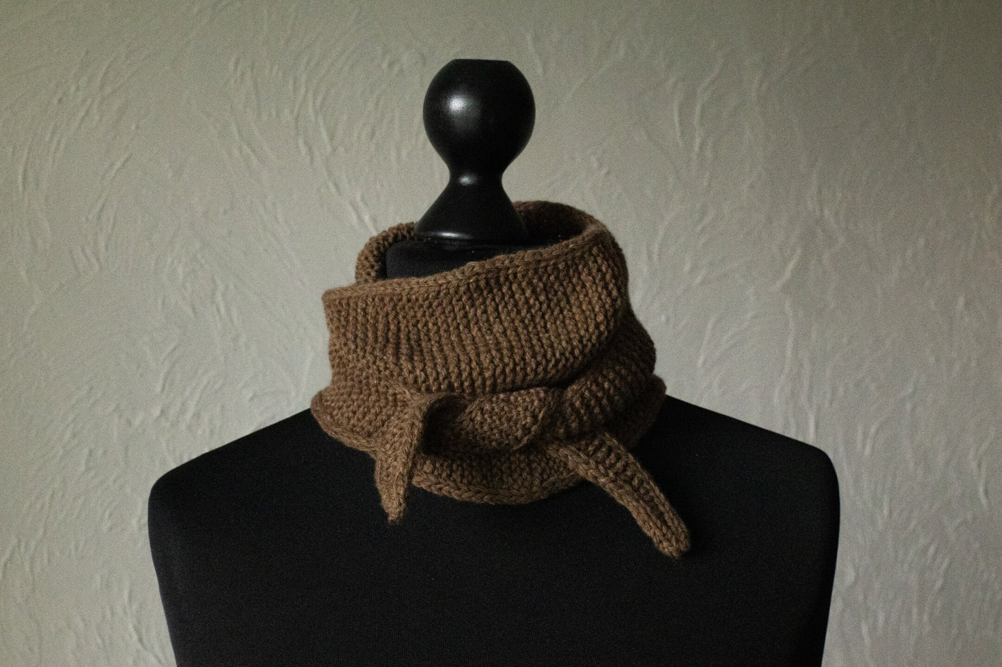 Cashmere/Merino Wool Blend Scarf, Knitted Neck Scarf