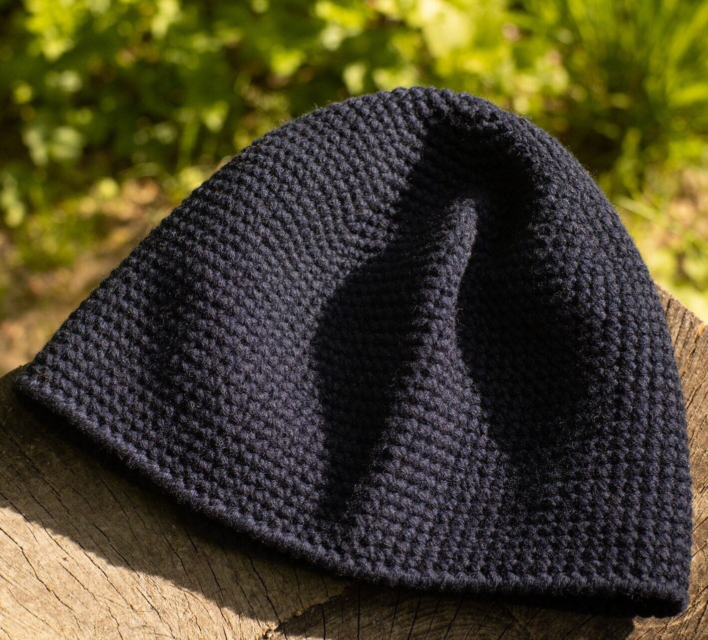 Fisherman Beanie Hat, Short Beanie, 100% Cashmere Hat, Handmade Crocheted Hat, Watch Cap, Docker Style Hat