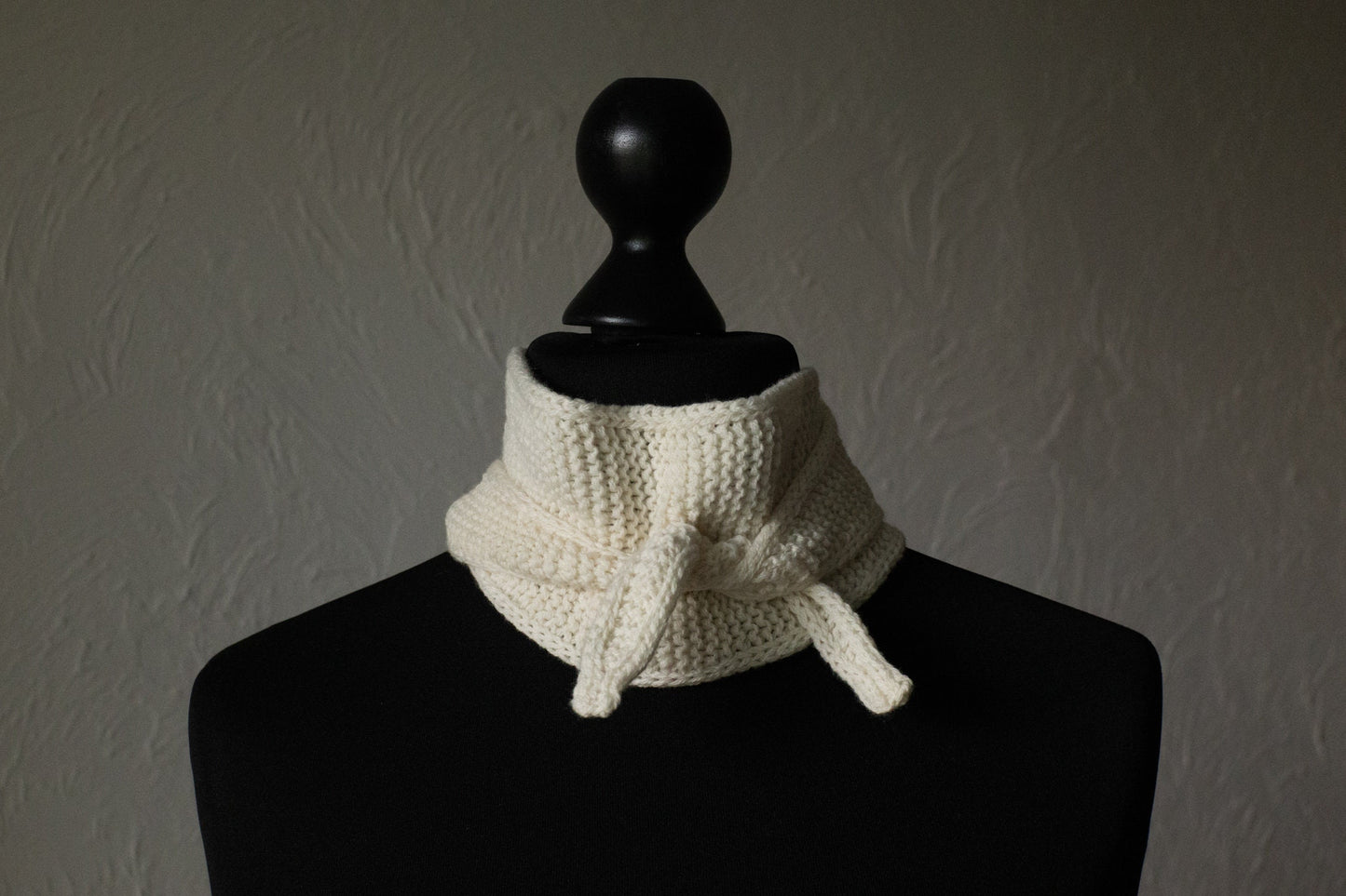 Cashmere/Merino Wool Blend Scarf, Unisex Knitted Neck Scarf