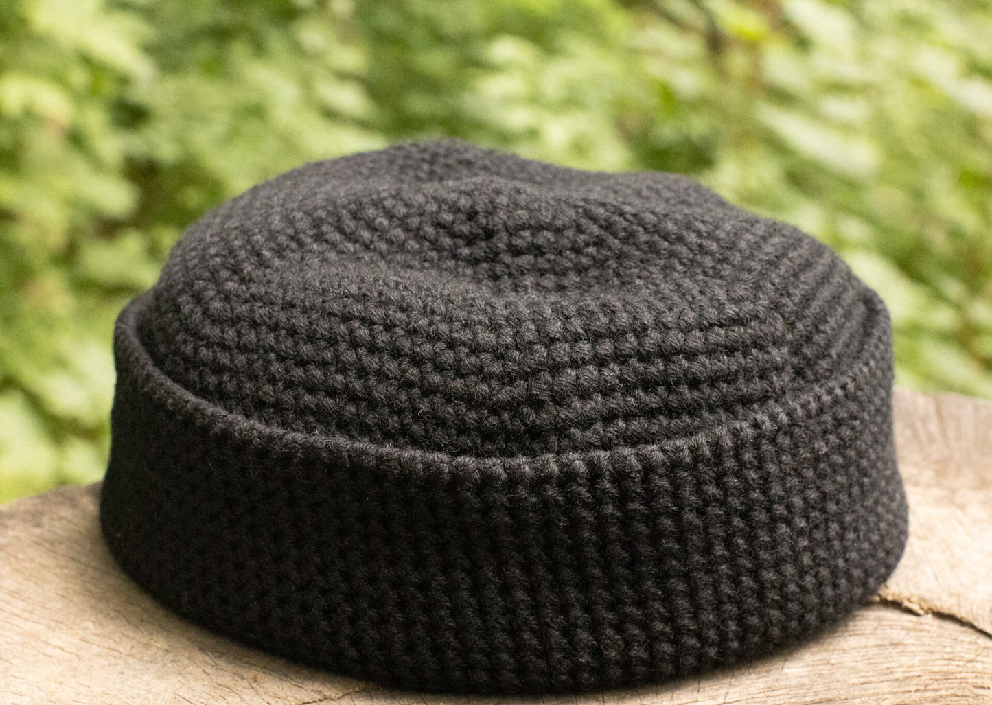 Fisherman Beanie Hat, Short Beanie, 100% Cashmere Hat, Handmade Crocheted Hat, Watch Cap, Docker Style Hat