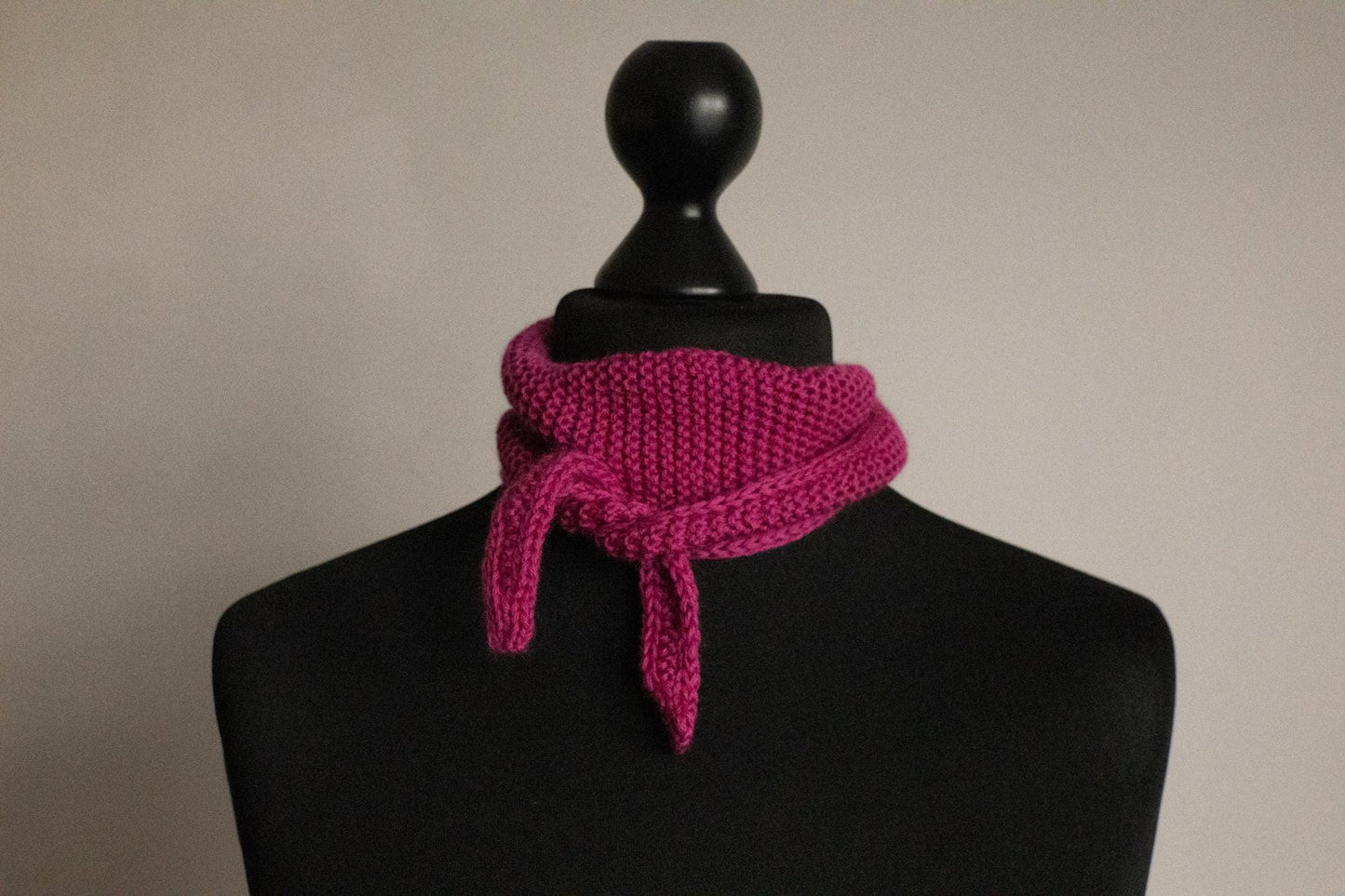 Short Neck Scarf / Knitted Headband – 100% Merino Wool, Handmade in Various Colors