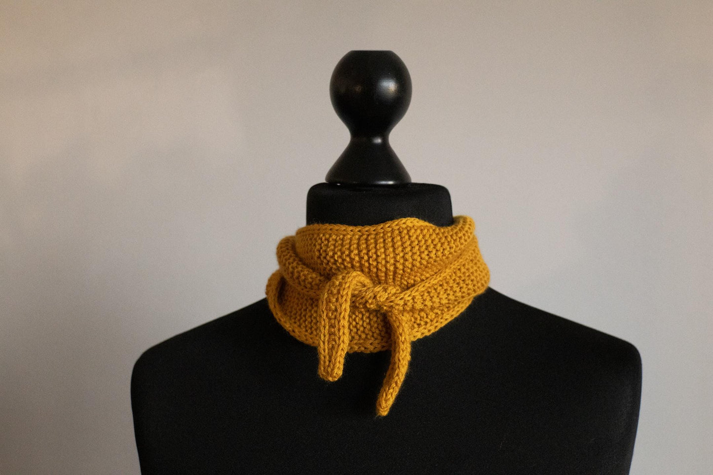 Short Neck Scarf / Knitted Headband – 100% Merino Wool, Handmade in Various Colors