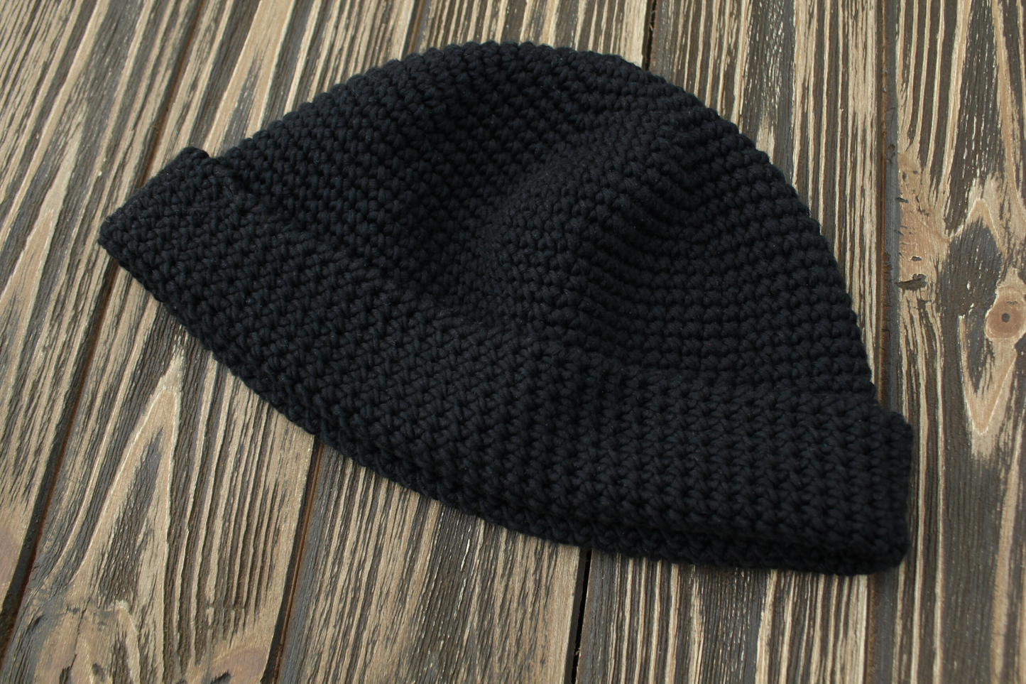 Fisherman Beanie Hat, 100% Thick Cotton Hat, Beanie for Big Head, Crochet Men's Hat, Fall Spring Hat