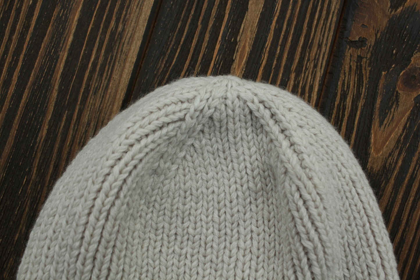 Cashmere Merino Wool Blend Hat, Handknit Ribbed Beanie, Adjustable Cuffed Unisex Winter Hat