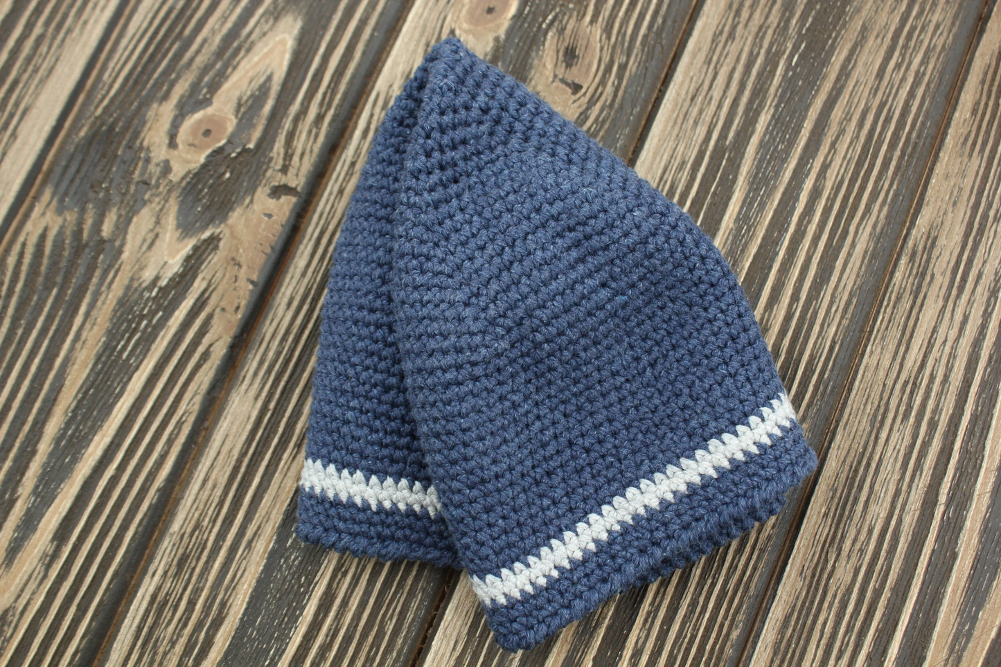 Men’s Cotton Summer Hat, Crochet Skull Cap, Multicolored 100% Cotton Beanie