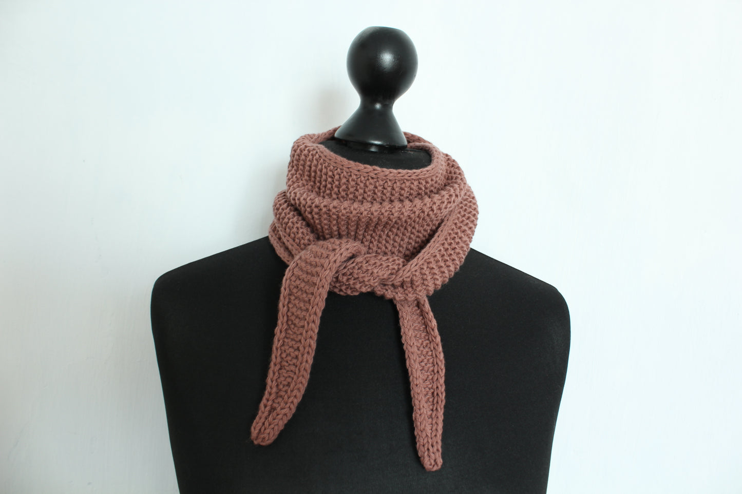 Cashmere / Merino Wool Blend Scarf, Knitted Neck Scarf