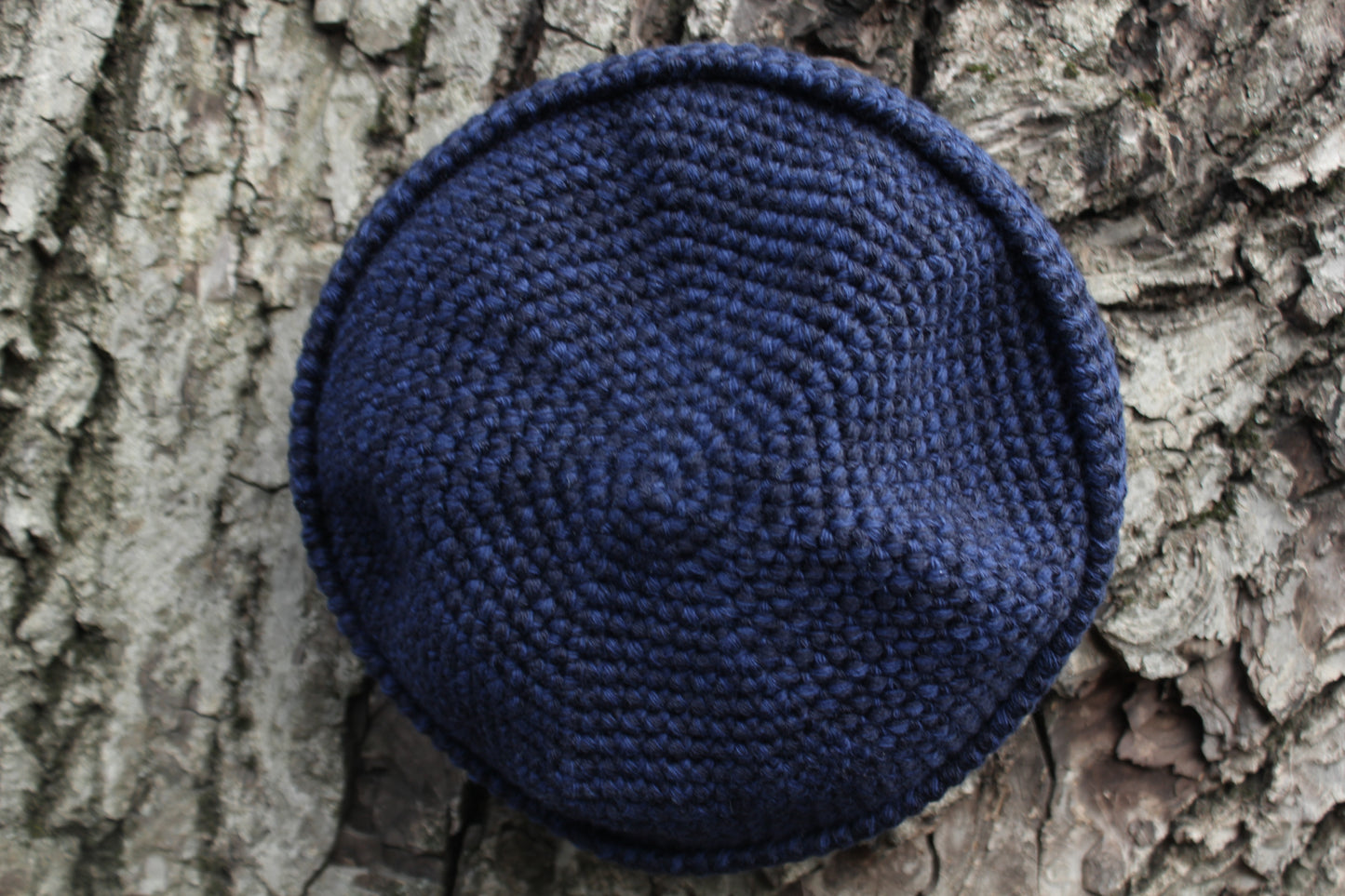Fisherman Beanie, 100% Merino Wool, Handmade Crochet Watch Cap