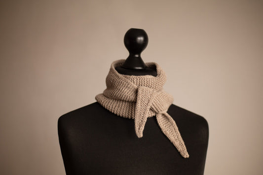Cashmere/Merino Wool Blend Scarf, Knitted Neck Scarf