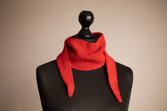 Cashmere/Merino Wool Blend Scarf, Knitted Neck Scarf