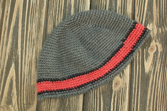 100% Hemp Summer Hat, Crochet Skull Cap, Men’s Eco-Friendly Sun Hat, Handmade Hemp Beanie, Boho Hippie Hat"