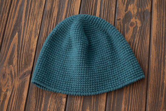 Fisherman Beanie – Lightweight Crocheted Hat, Short Watch Cap, Docker Style
