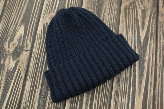 100% Merino Wool Beanie, Classic Cuffed Hat, Unisex Ribbed Knited  Hat for Men and Women